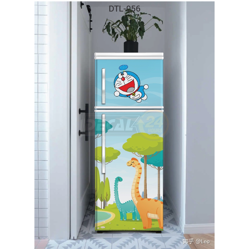 Decal Dán Tủ Lạnh Hình Doreamon Dễ Thương