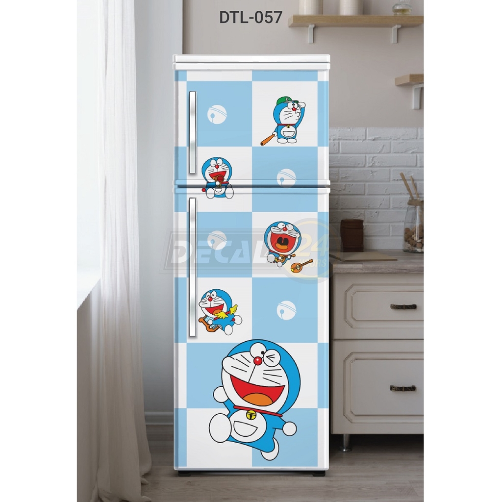 Decal Dán Tủ Lạnh Hình Doreamon Siêu Dễ Thương