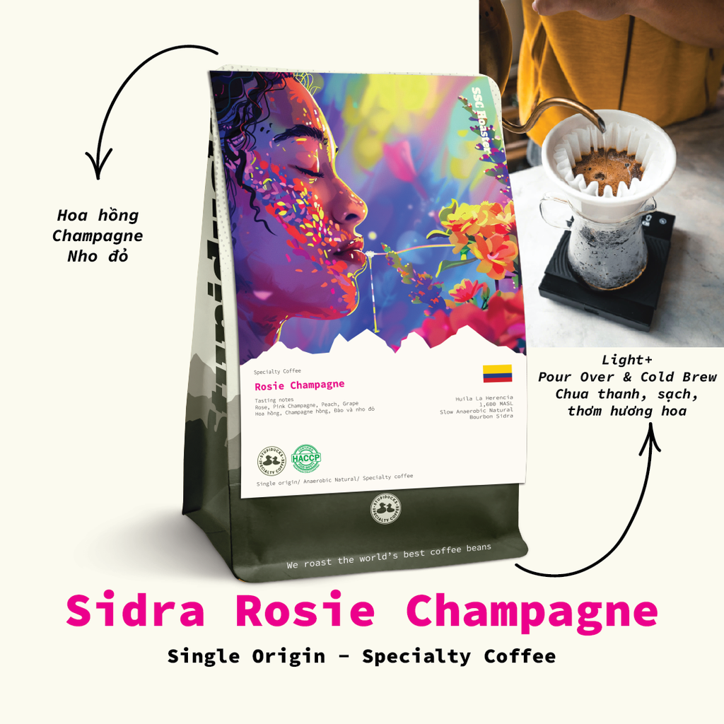 Sidra Rosie Champagne Huila La Herencia - Stupiducks Specialty Coffee ( SSC Roasters)