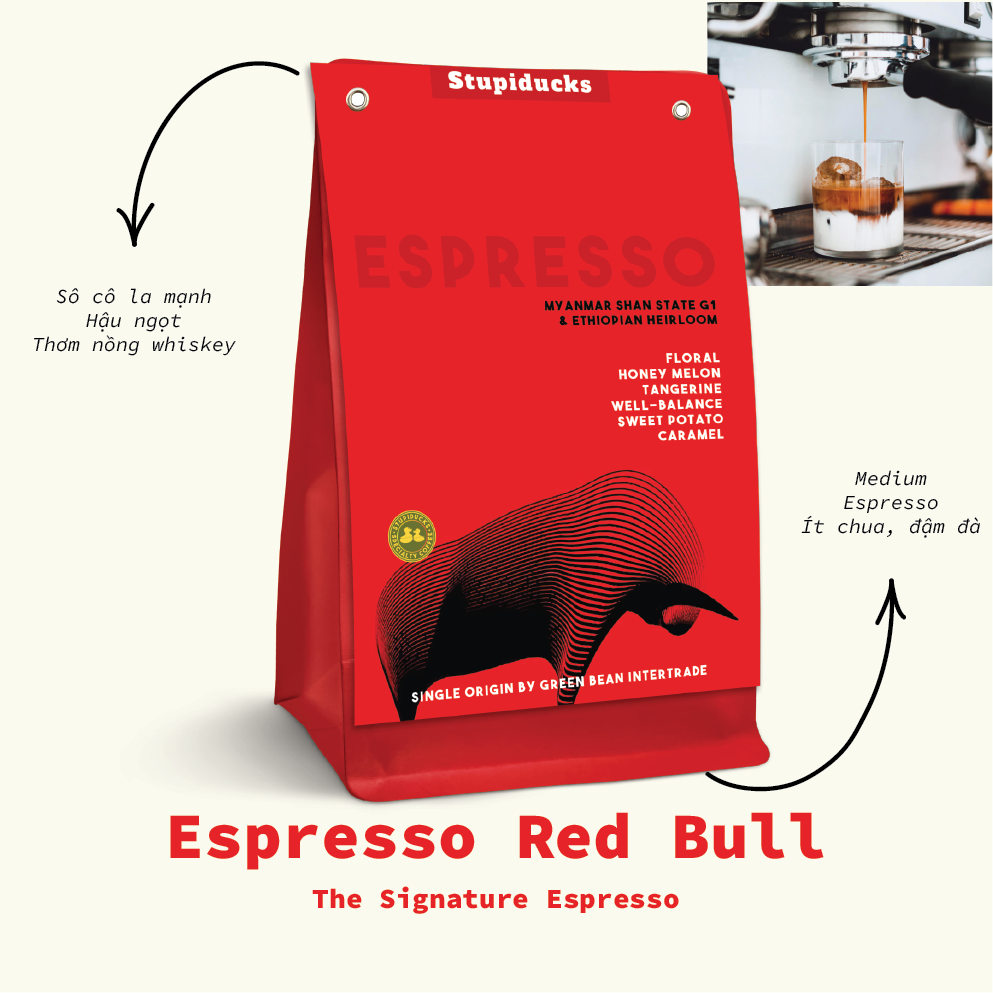 Espresso Lover: Set 4 Túi Espresso Roasted - Stupiducks Specialty Coffee (SSC)