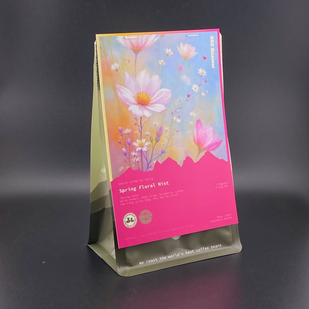 Cà Phê Mùa Xuân Spring Floral Mist 3 Regions Blend - Stupiducks Specialty Coffee ( SSC Roaster)