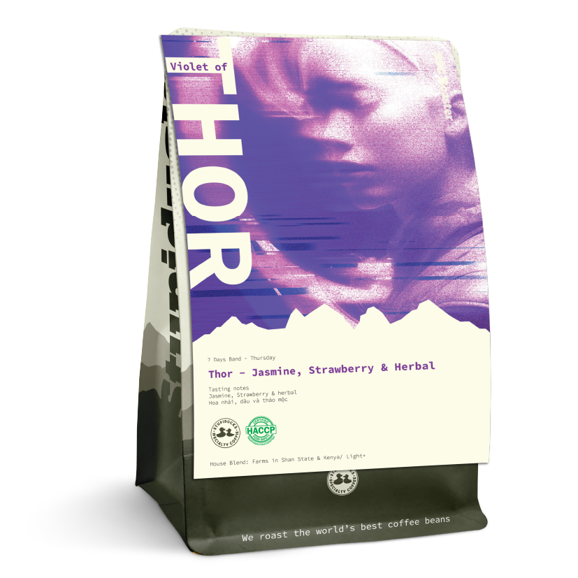 Violet of Thor Jasmine & Strawberry ( Thursday) - Stupiducks Specialty Coffee ( SSC Roaster)