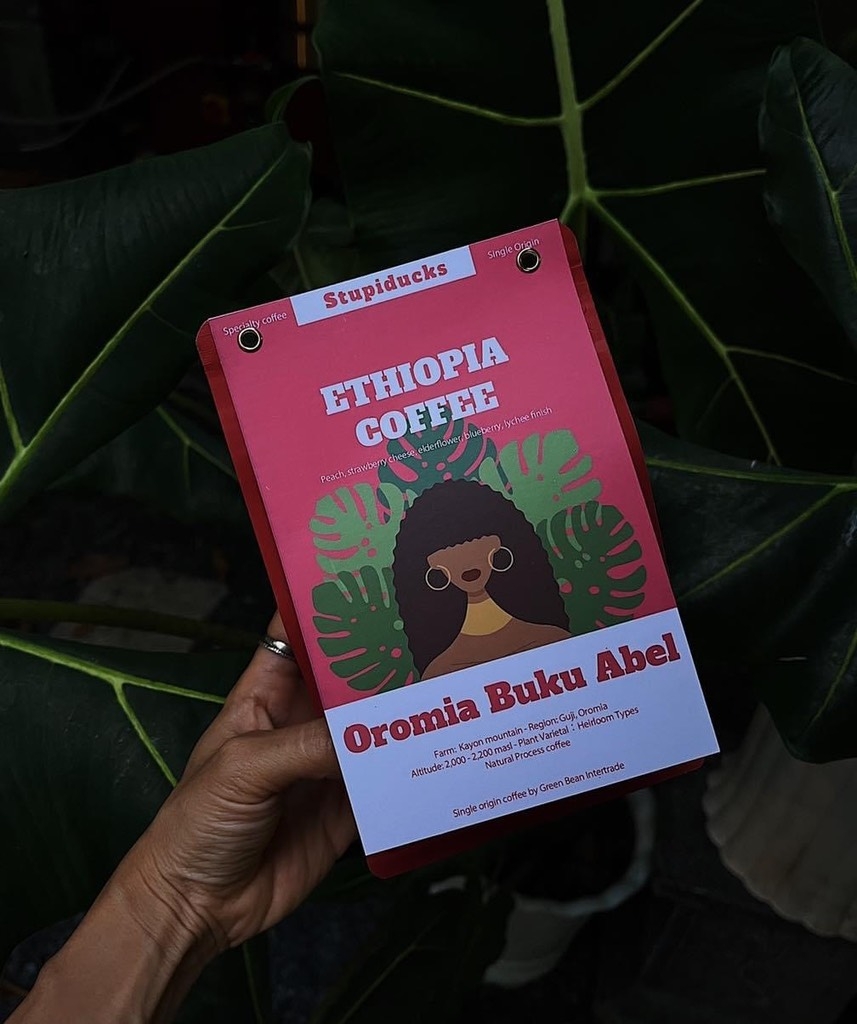 Drip Bag Ethiopia Heirloom Oromia Buku Abel G1 Natural -  Cà Phê Phin Giấy Stupiducks