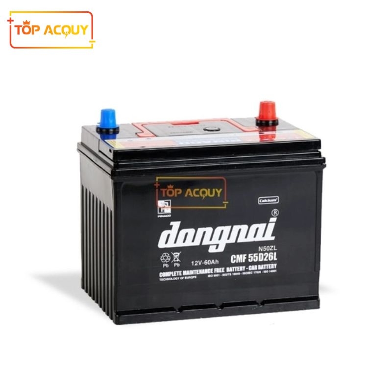 ẮC QUY ĐỒNG NAI 12V - 60AH CMF 55D26L