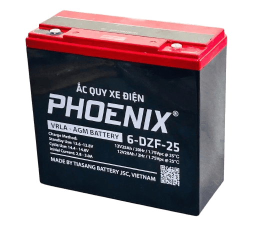 ẮC QUY XE ĐIỆN PHOENIX 12V - 20AH 6-DZF-25