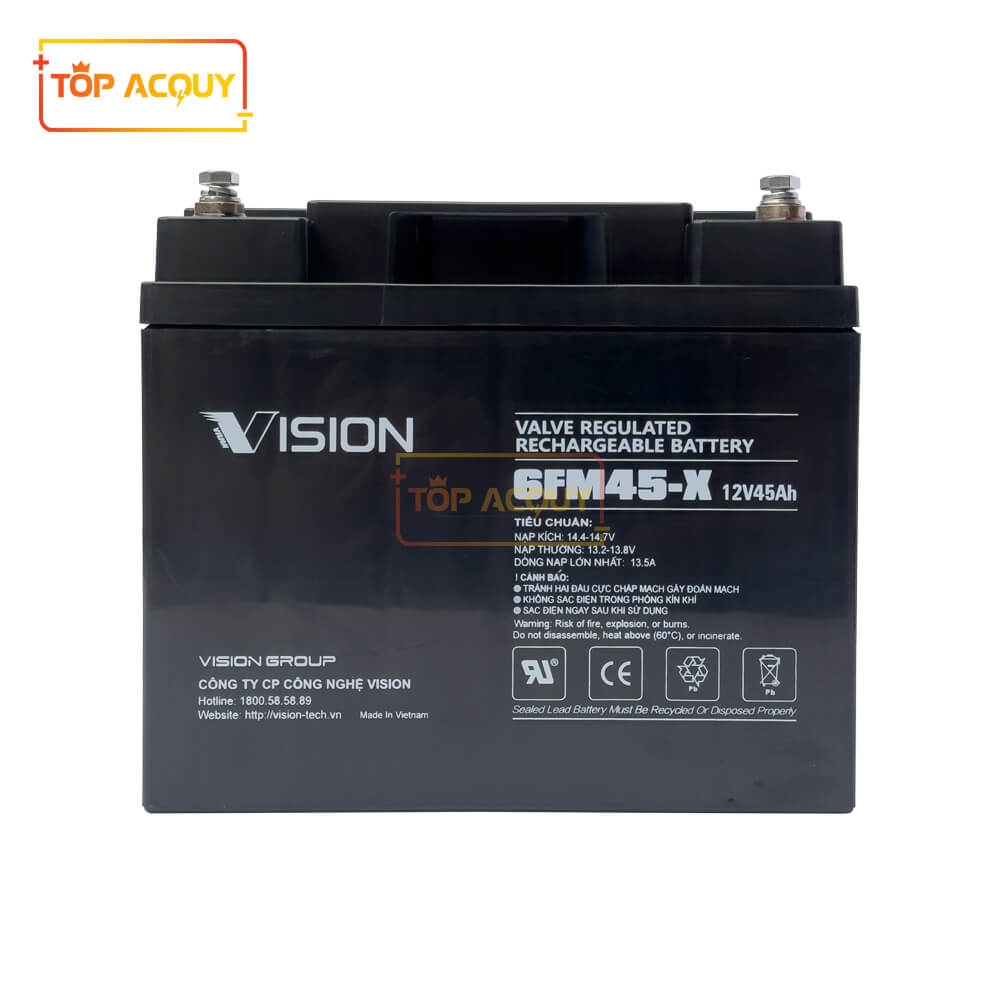 ẮC QUY VISION 12V - 45AH 6FM45-X