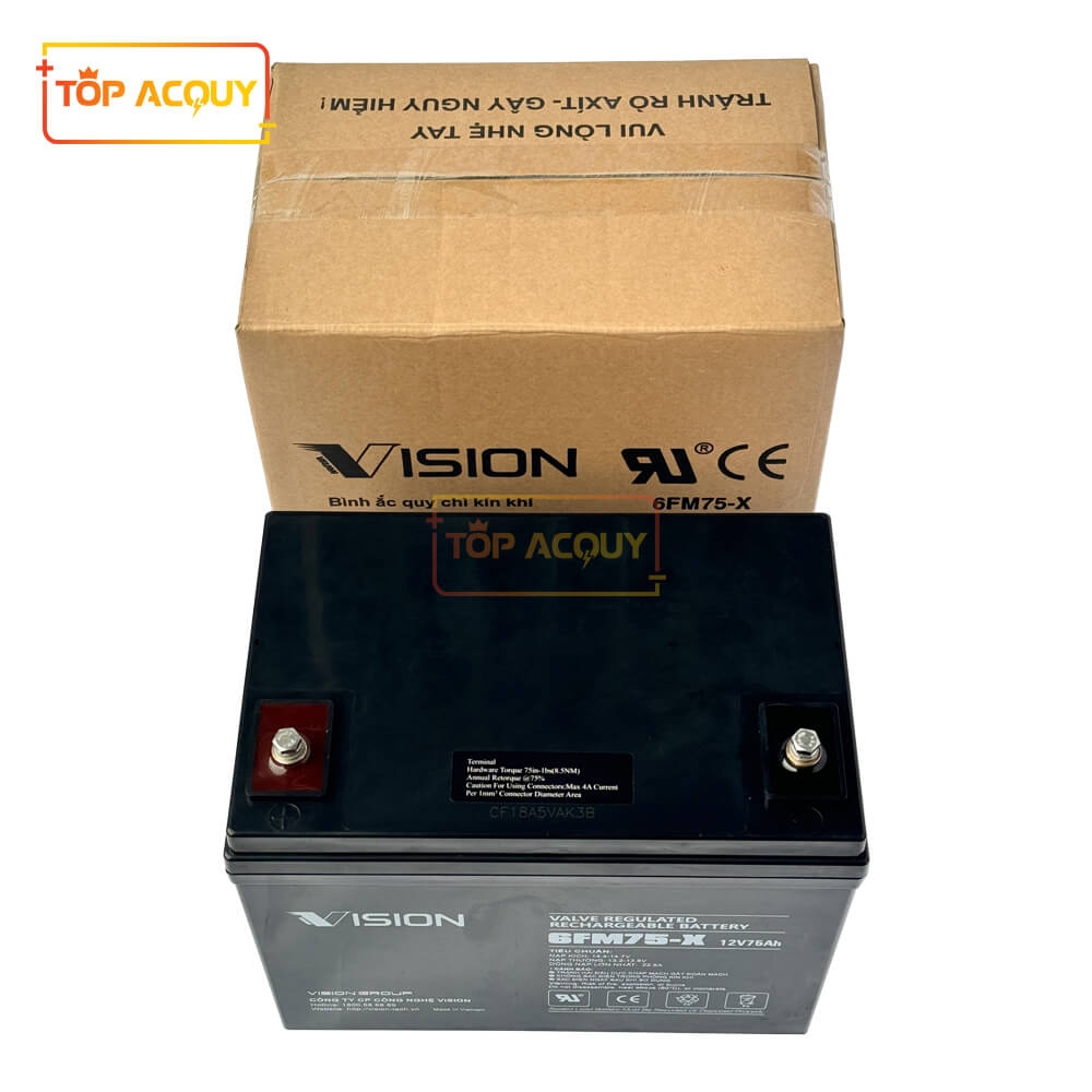 ẮC QUY VISION 12V - 75AH 6FM75-X