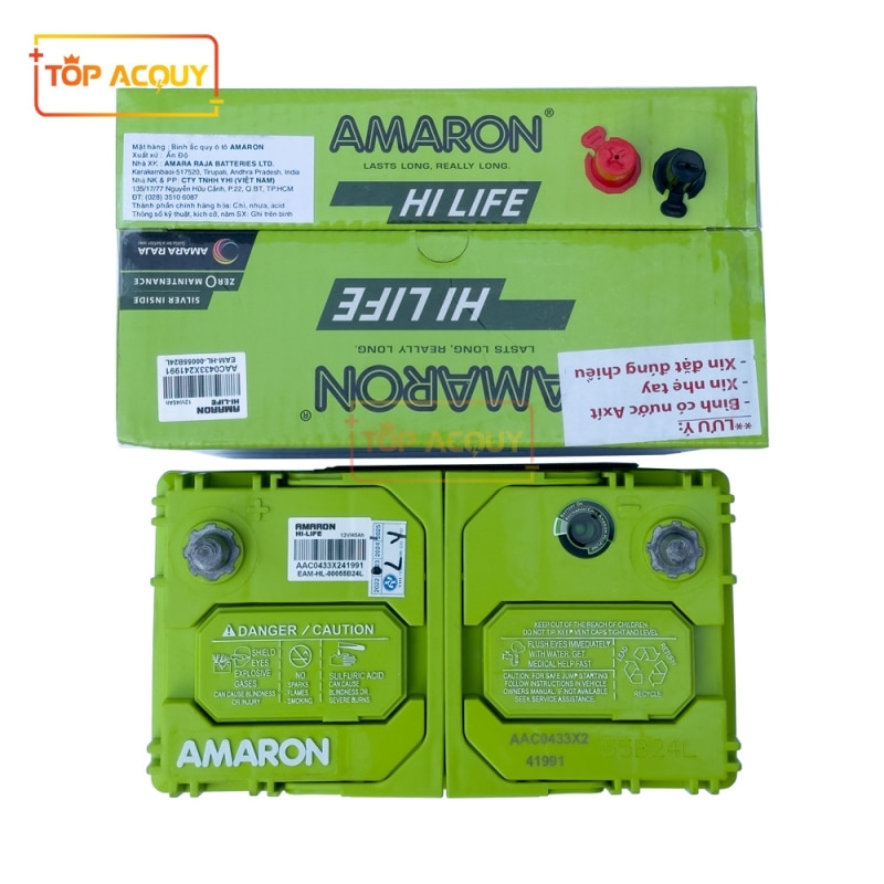 ẮC QUY AMARON 12V - 45AH HI-LIFE 55B24L