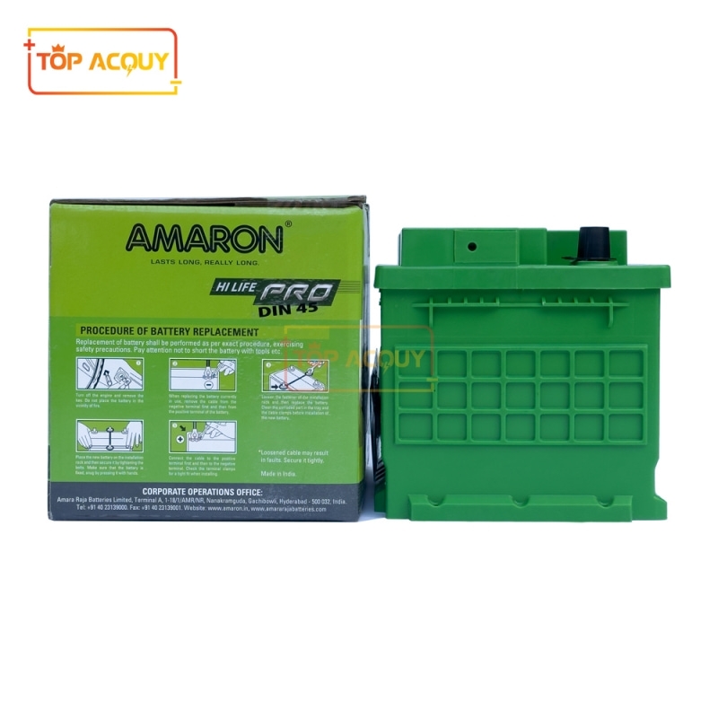 ẮC QUY AMARON 12V - 45AH PRO DIN45(L)