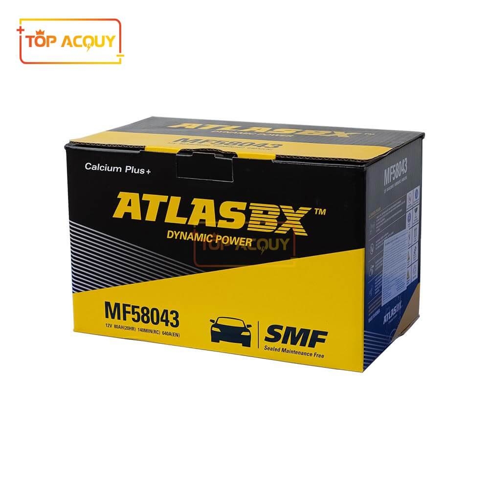 ẮC QUY ATLAS 12V - 80Ah DIN MF58043 (DIN80)