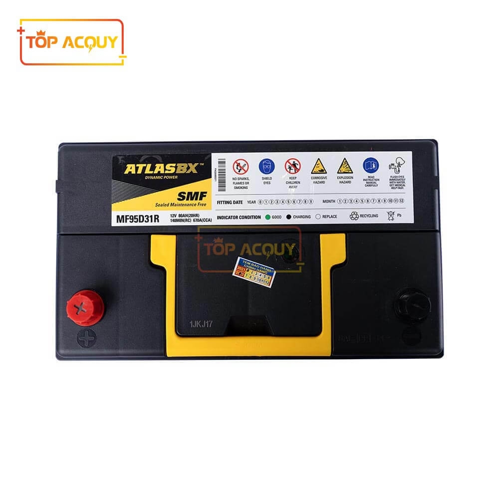 ẮC QUY ATLAS 12V - 80AH MF 95D31R