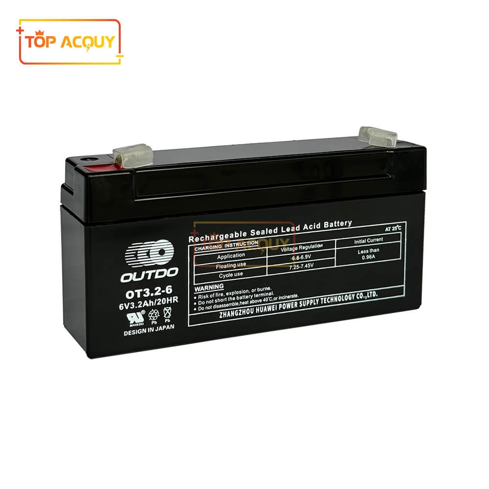 ẮC QUY OUTDO 6V-3.2AH 20HR OT3.2-6
