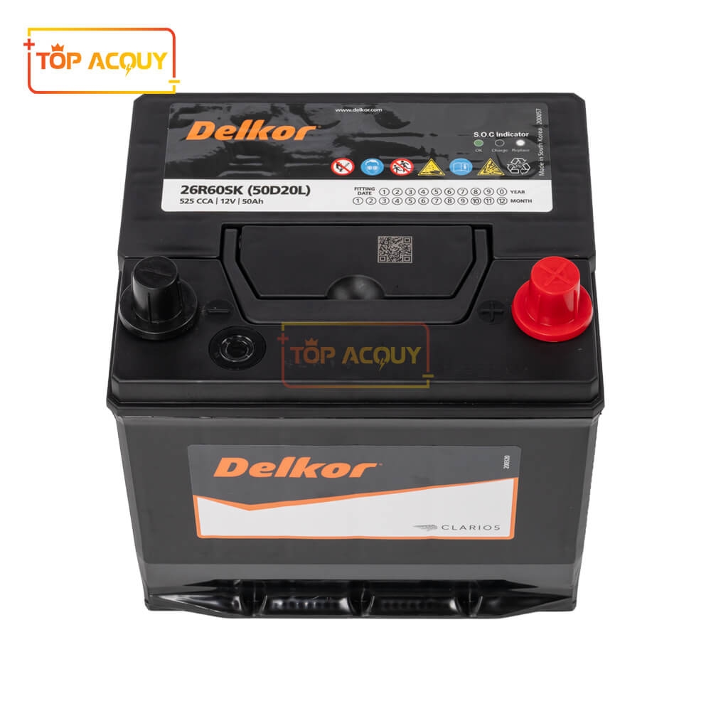 ẮC QUY DELKOR 12V - 50AH MF 26R60SK (50D20L)