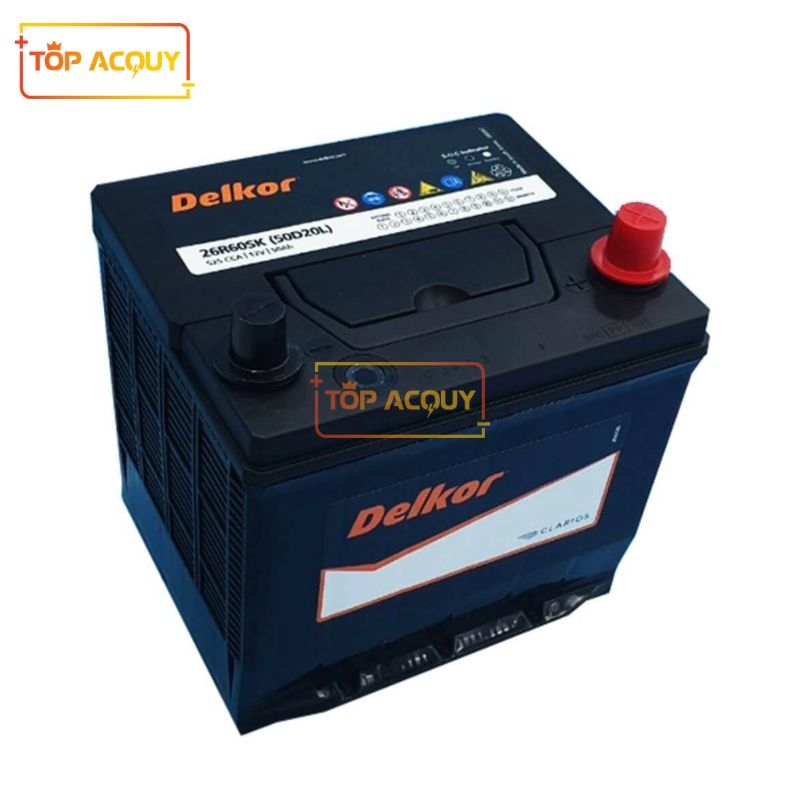 ẮC QUY DELKOR 12V - 50Ah 50D20 R/L