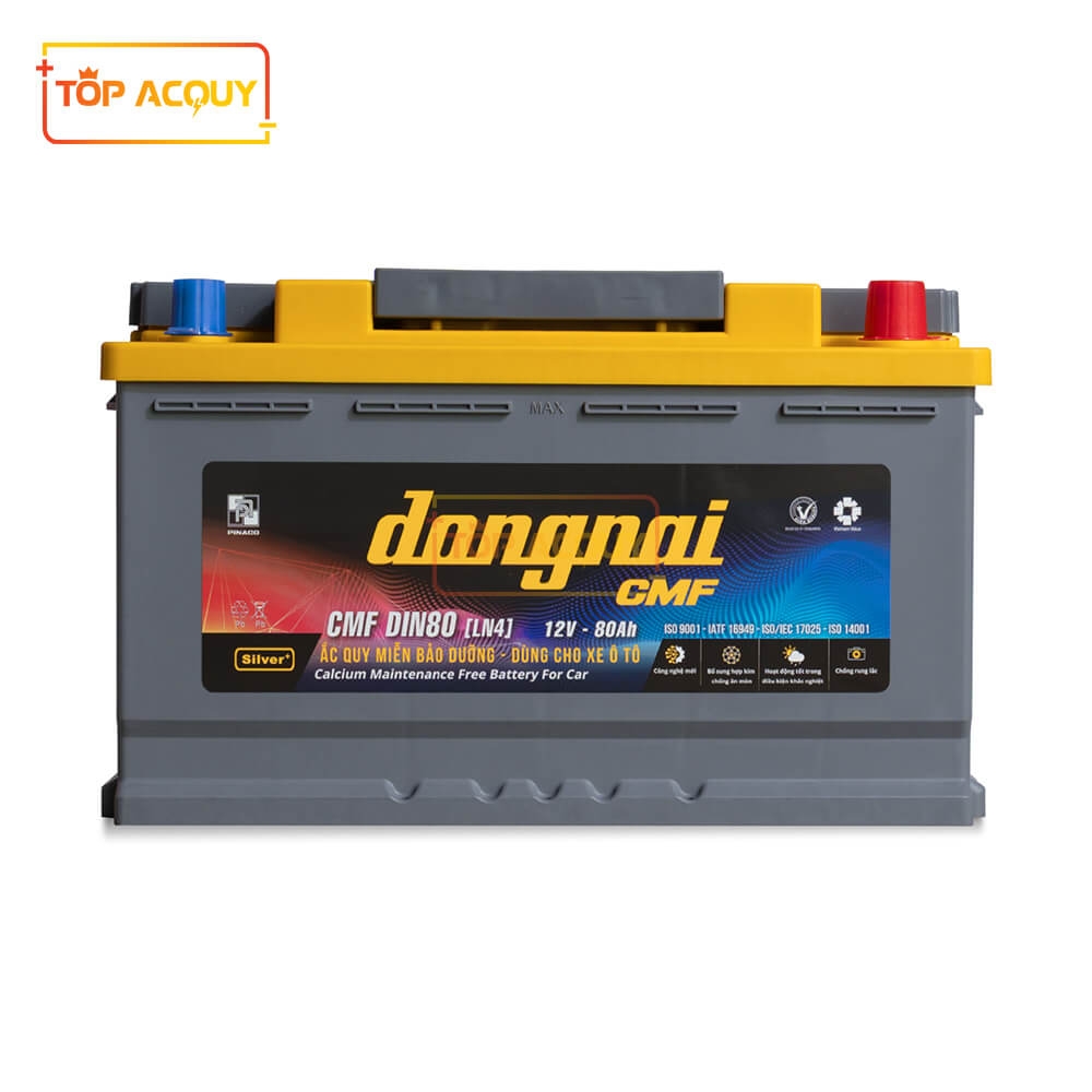 ẮC QUY ĐỒNG NAI 12V - 80AH CMF DIN80 (L)