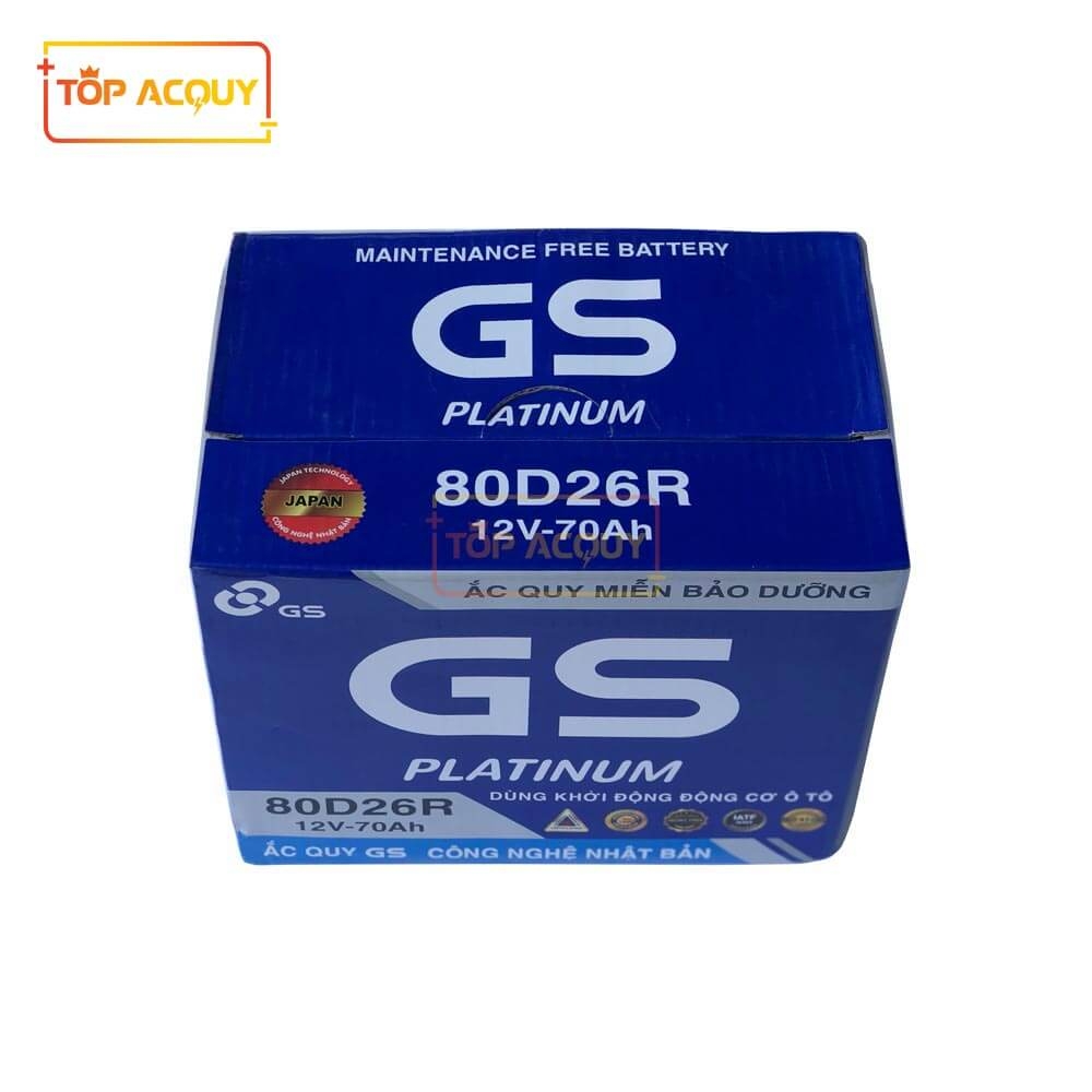 ẮC QUY GS 12V - 70AH MF 80D26R