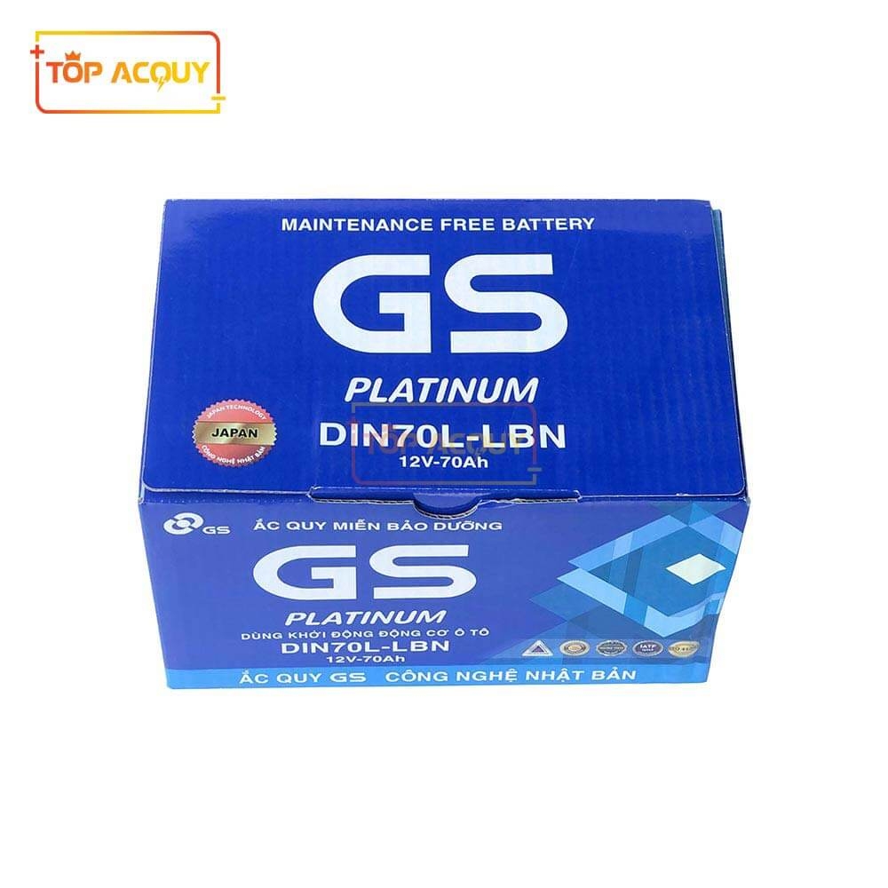 ẮC QUY GS 12V - 70AH MF DIN70L (LBN)