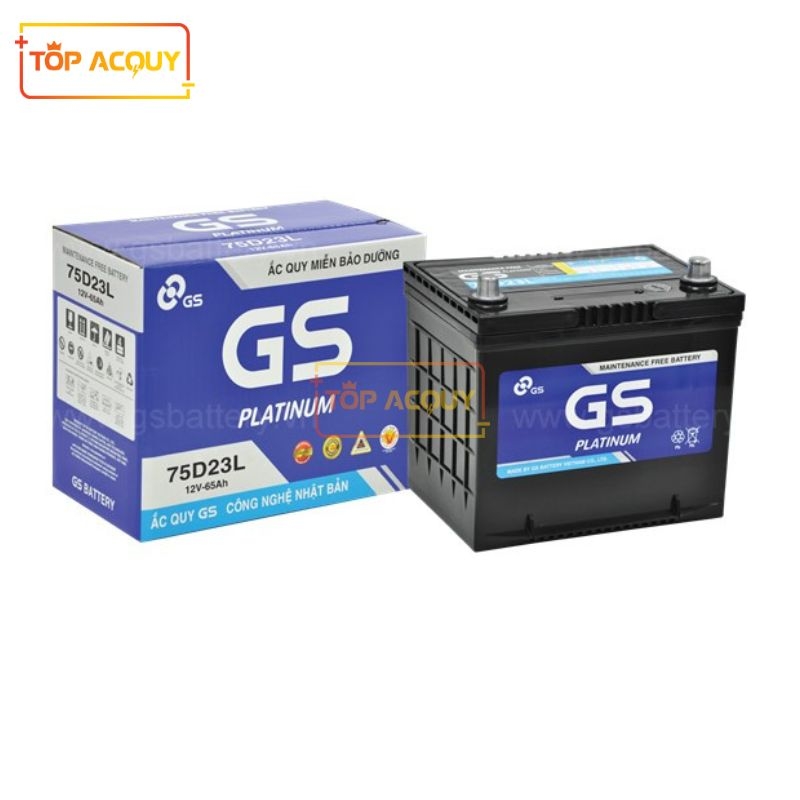 ẮC QUY GS 12V - 65AH MF 75D23L