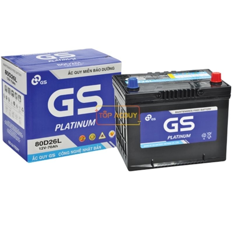 ẮC QUY GS 12V - 70AH MF 80D26L