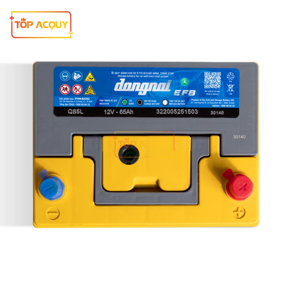 ẮC QUY ĐỒNG NAI 12V - 65AH EFB Q85L (HỖ TRỢ I-STOP/START-STOP)