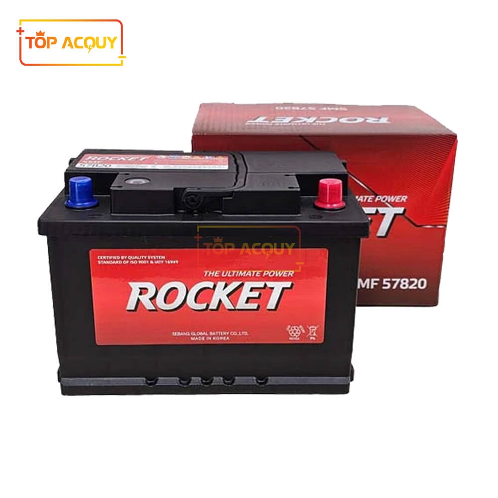 ẮC QUY ROCKET 12V - 78AH SMF 57820 DIN78(L)