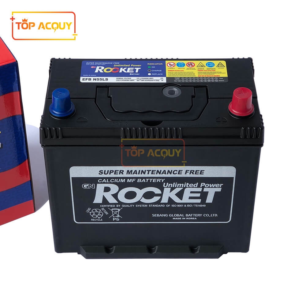 ẮC QUY ROCKET 12V - 55AH EFB N55 (START-STOP)