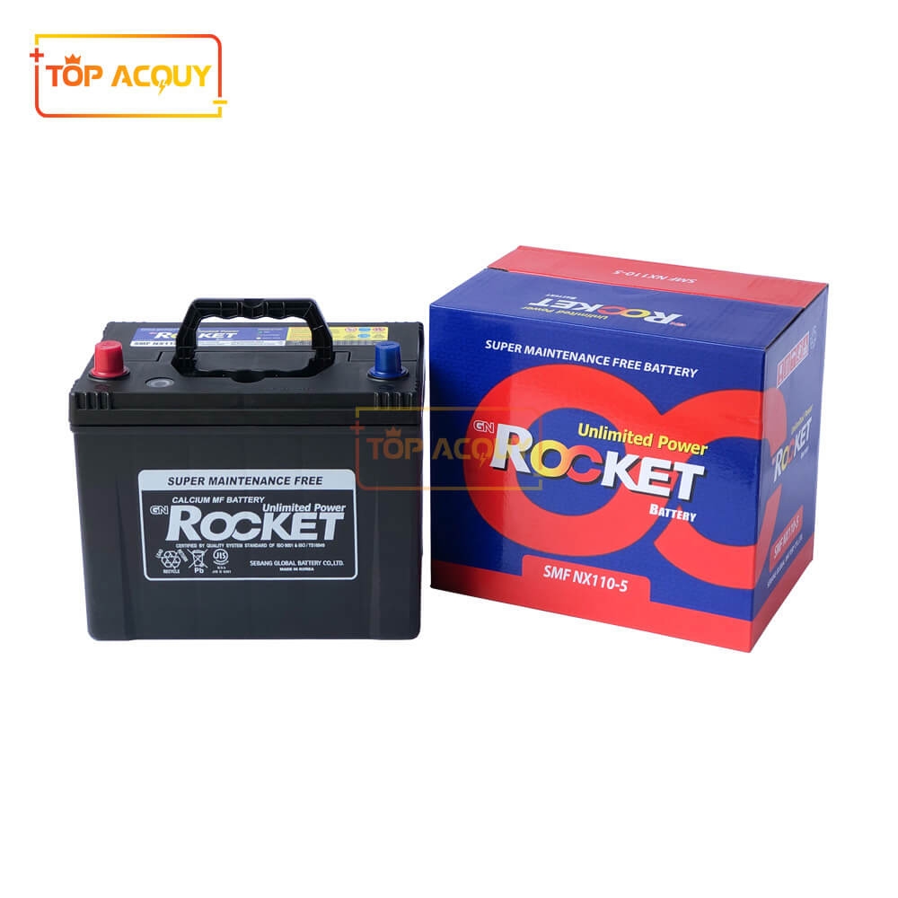 Ắc quy Rocket SMF NX110-5 12V - 70AH | Đại lý ắc quy ô tô