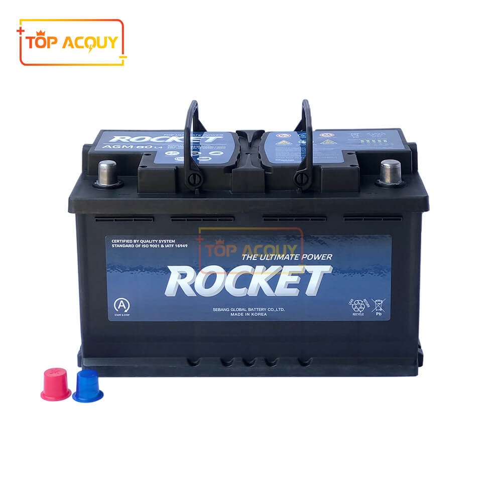 ẮC QUY ROCKET 12V - 80AH AGM L4 DIN(L) (ECO/START-STOP)