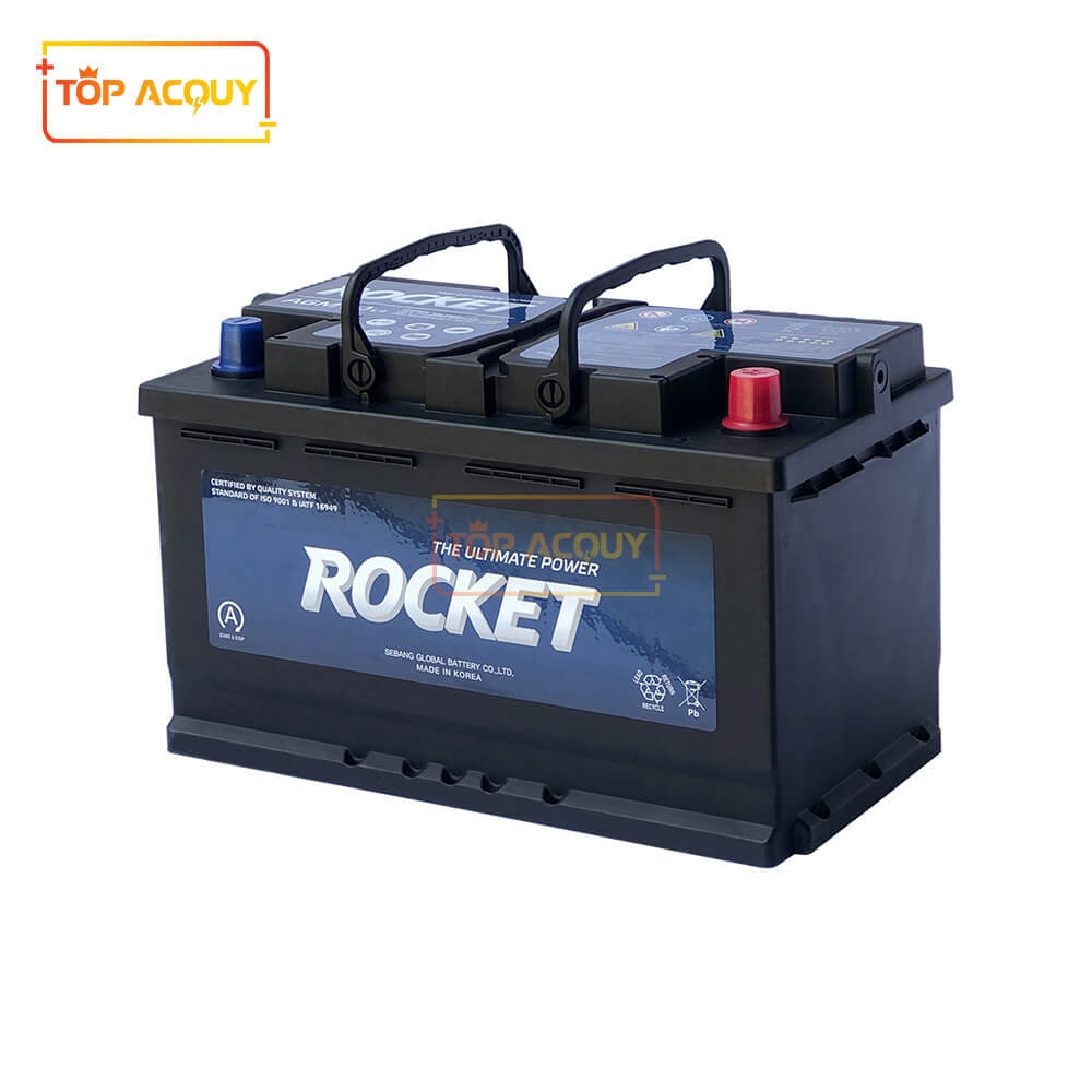 ẮC QUY ROCKET 12V - 80AH AGM L4 DIN(L) (ECO/START-STOP)
