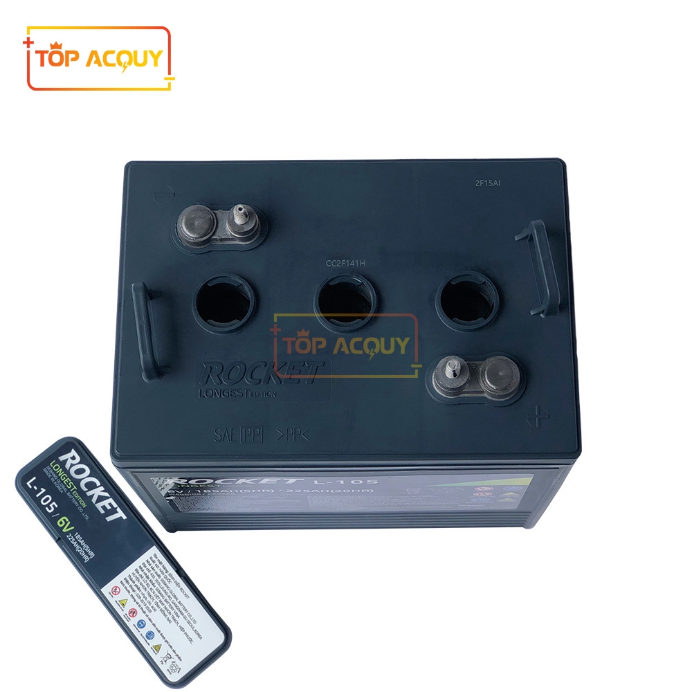 ẮC QUY ROCKET 6V - 225AH L-105 (GC2-105) (XẢ SÂU)
