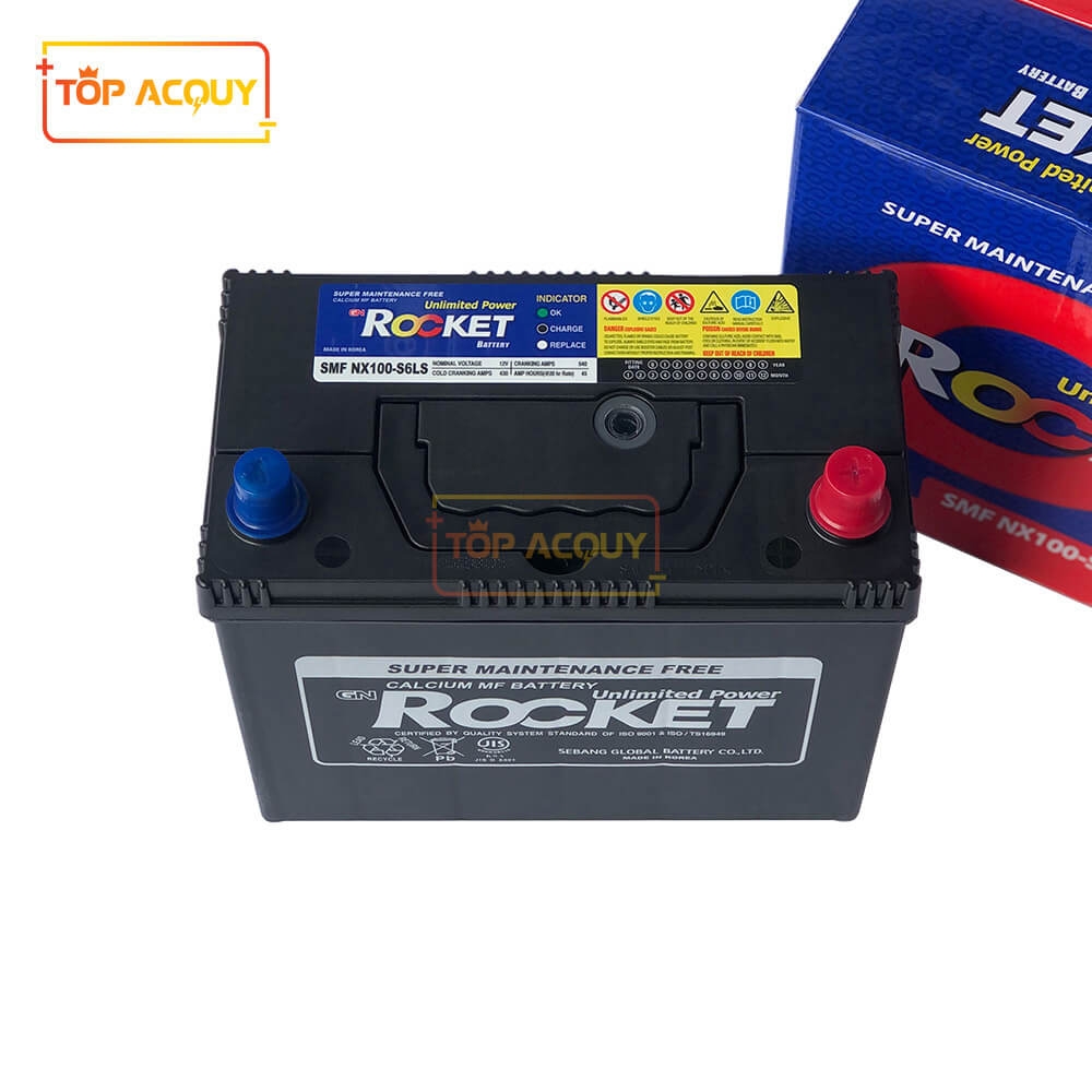 ẮC QUY ROCKET 12V - 45AH SMF NX100-S6LS