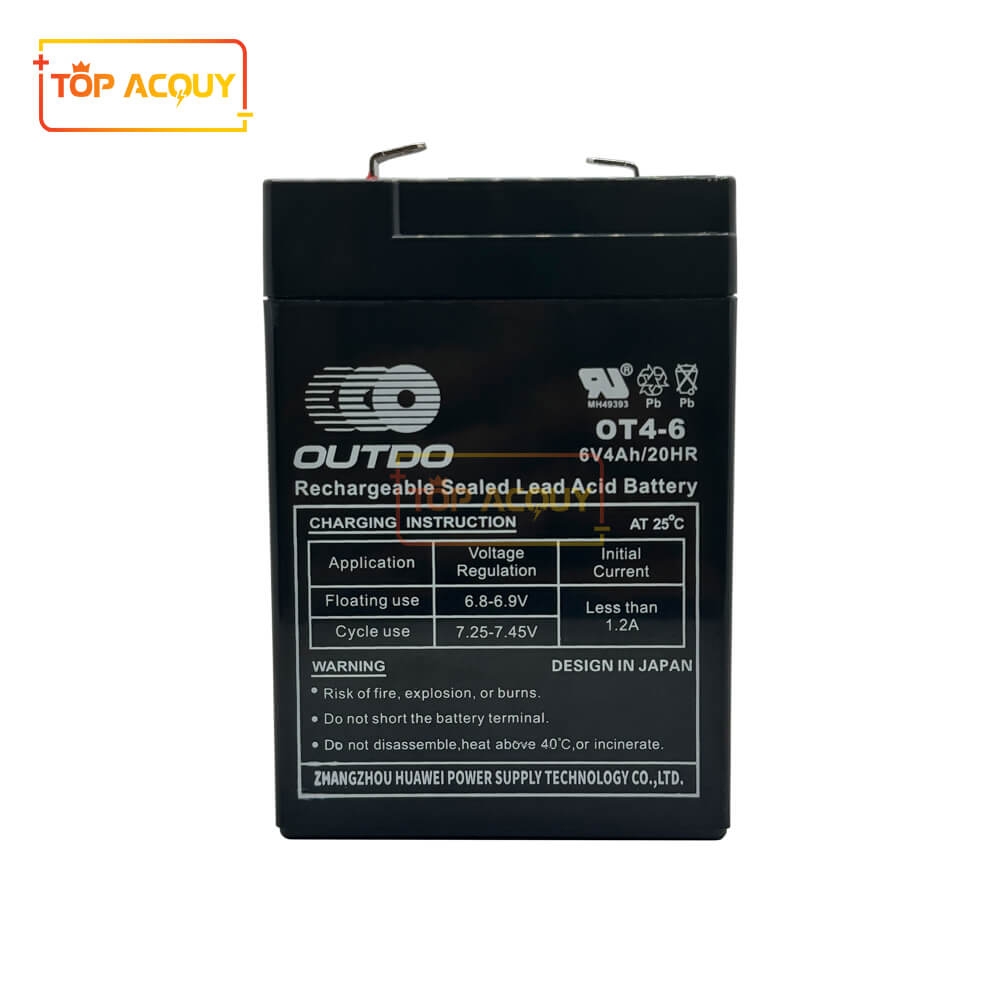 ẮC QUY OUTDO 6V - 4AH 20HR OT4-6