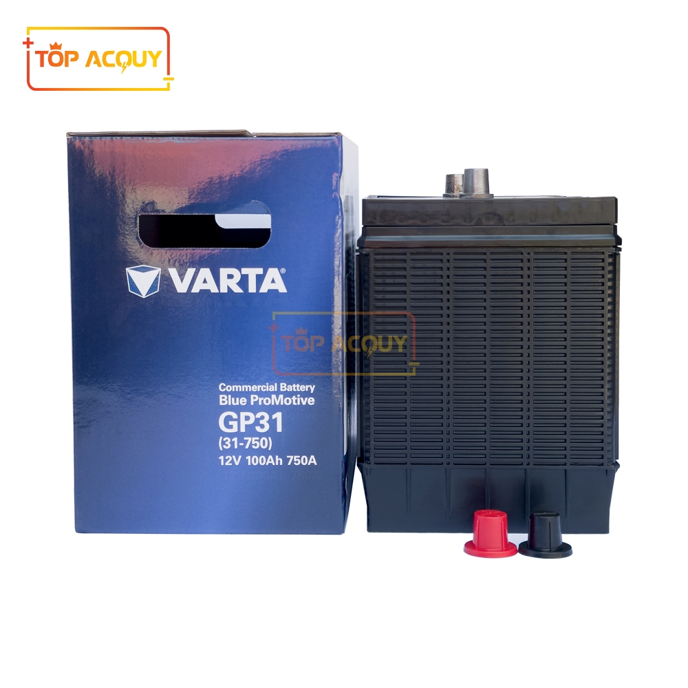 ẮC QUY VARTA 12V - 100AH 31 - 750 (GP31) CHUYÊN DỤNG CHO XE TẢI, MÁY PHÁT ĐIỆN