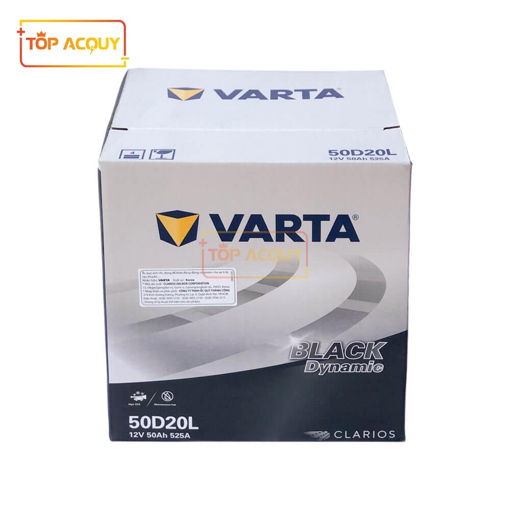 ẮC QUY VARTA 12V - 50AH 50D20L