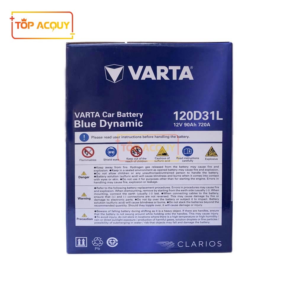 ẮC QUY VARTA 12V - 90AH 120D31L