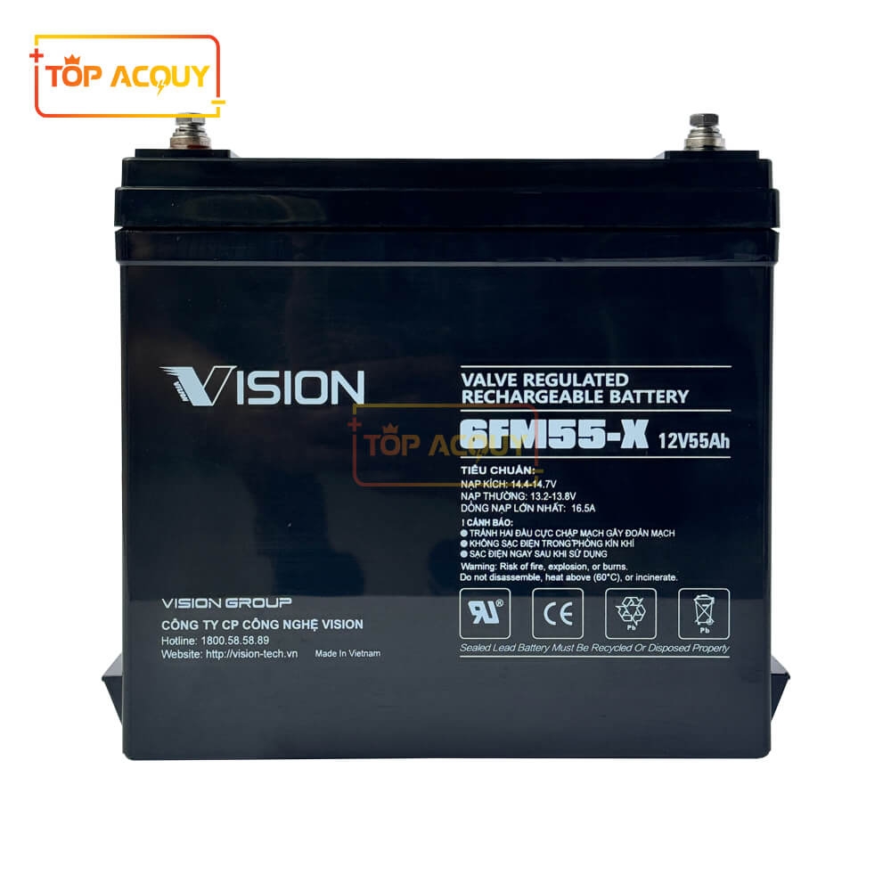 ẮC QUY VISION 12V - 55AH 6FM55-X