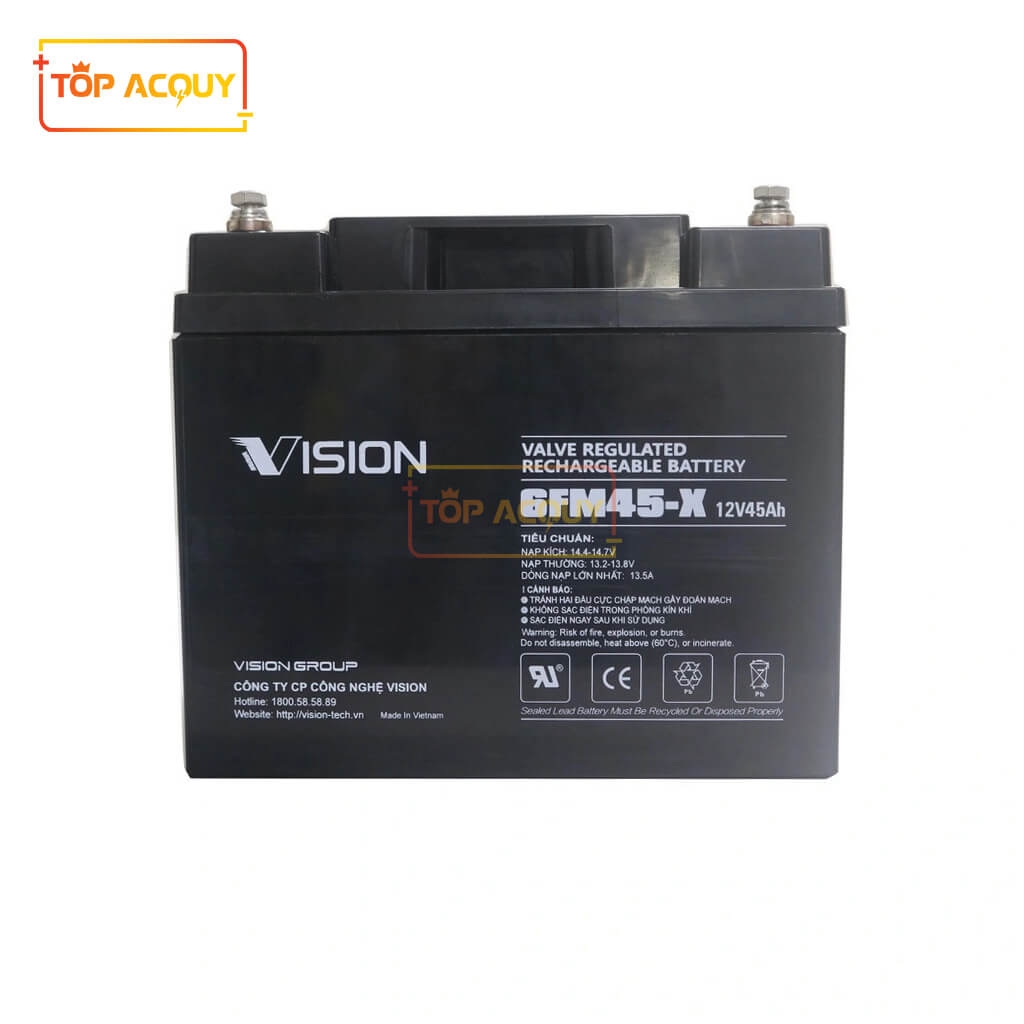 ẮC QUY VISION 12V - 45AH 6FM45-X