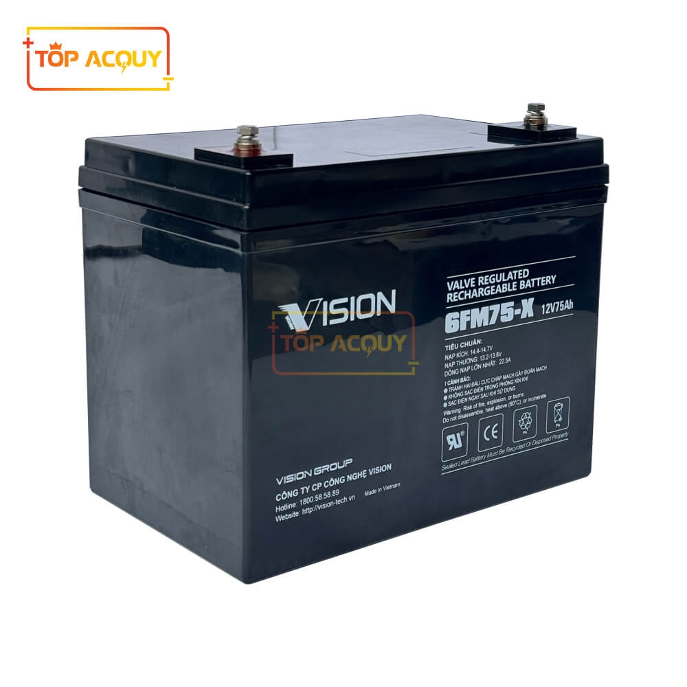 ẮC QUY VISION 12V - 75AH 6FM75-X