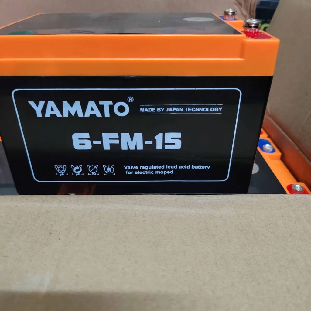 ẮC QUY YAMATO 6-FM-15 12V-15AH