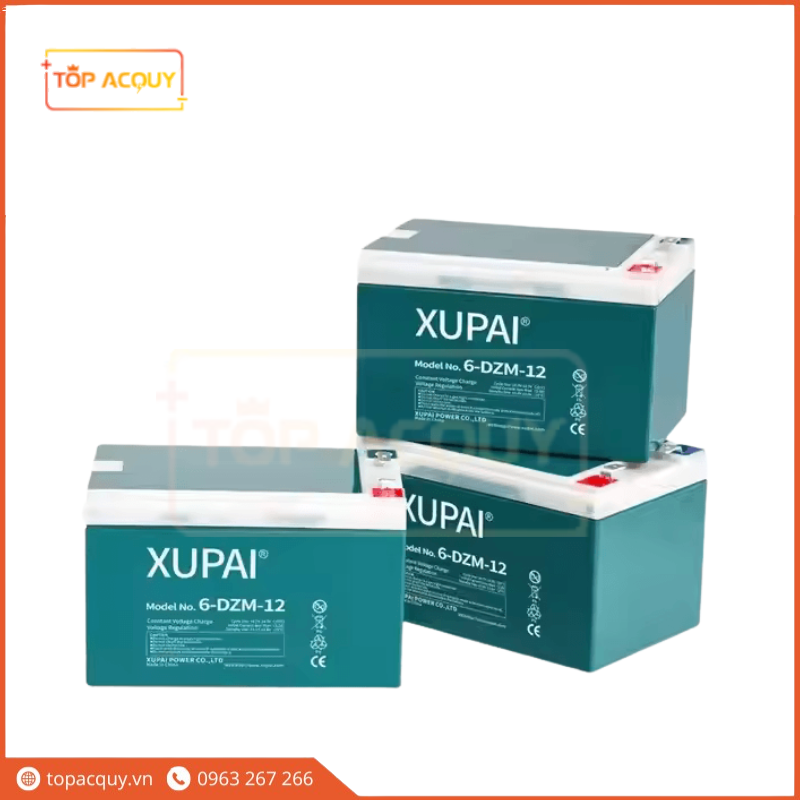 BÌNH ẮC QUY XE ĐẠP ĐIỆN XUPAI 6-DZM-12 12V-12AH