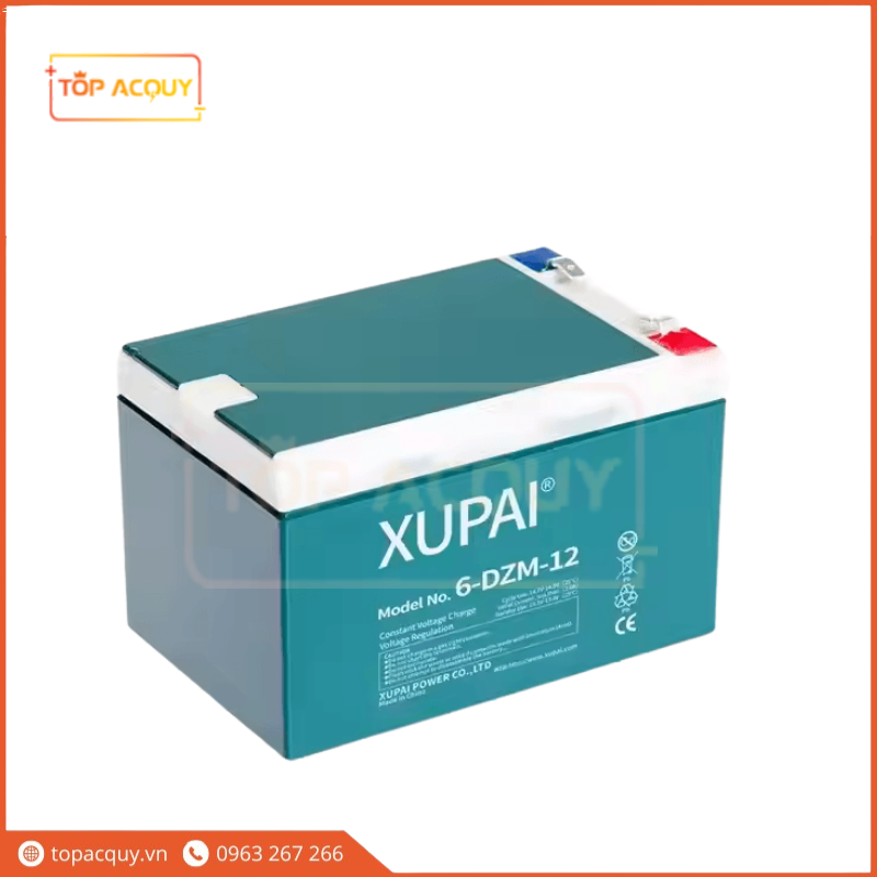 BÌNH ẮC QUY XE ĐẠP ĐIỆN XUPAI 6-DZM-12 12V-12AH
