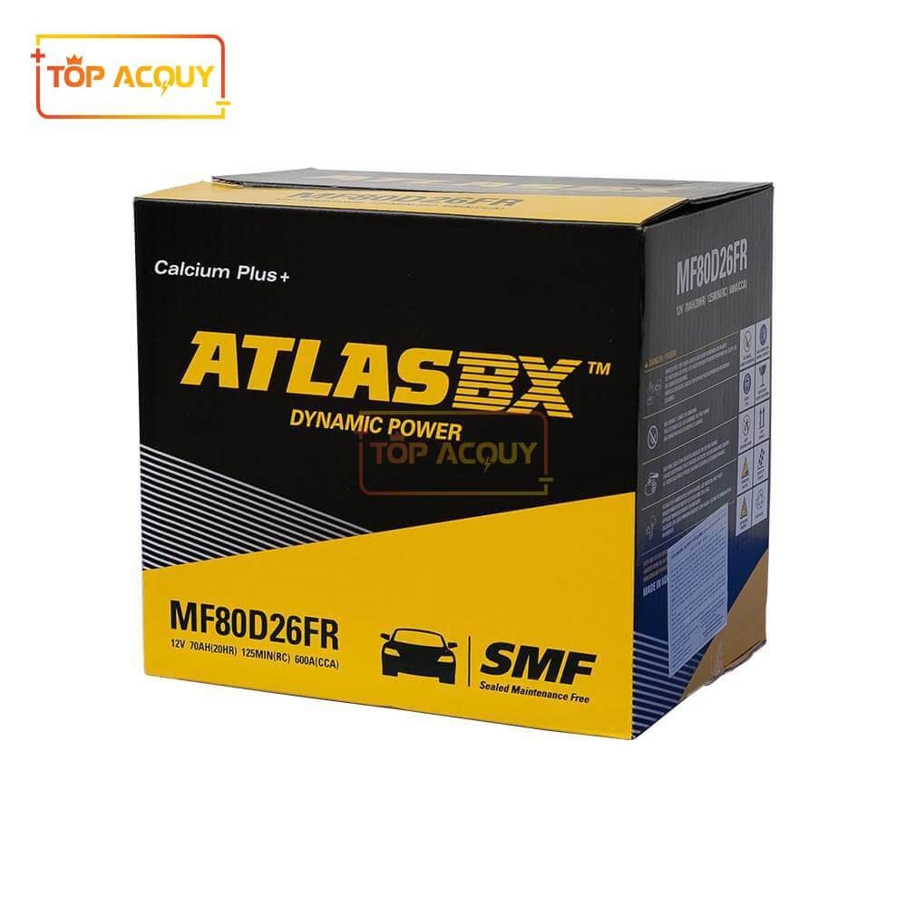ẮC QUY ATLAS 12V - 70AH MF 80D26FR