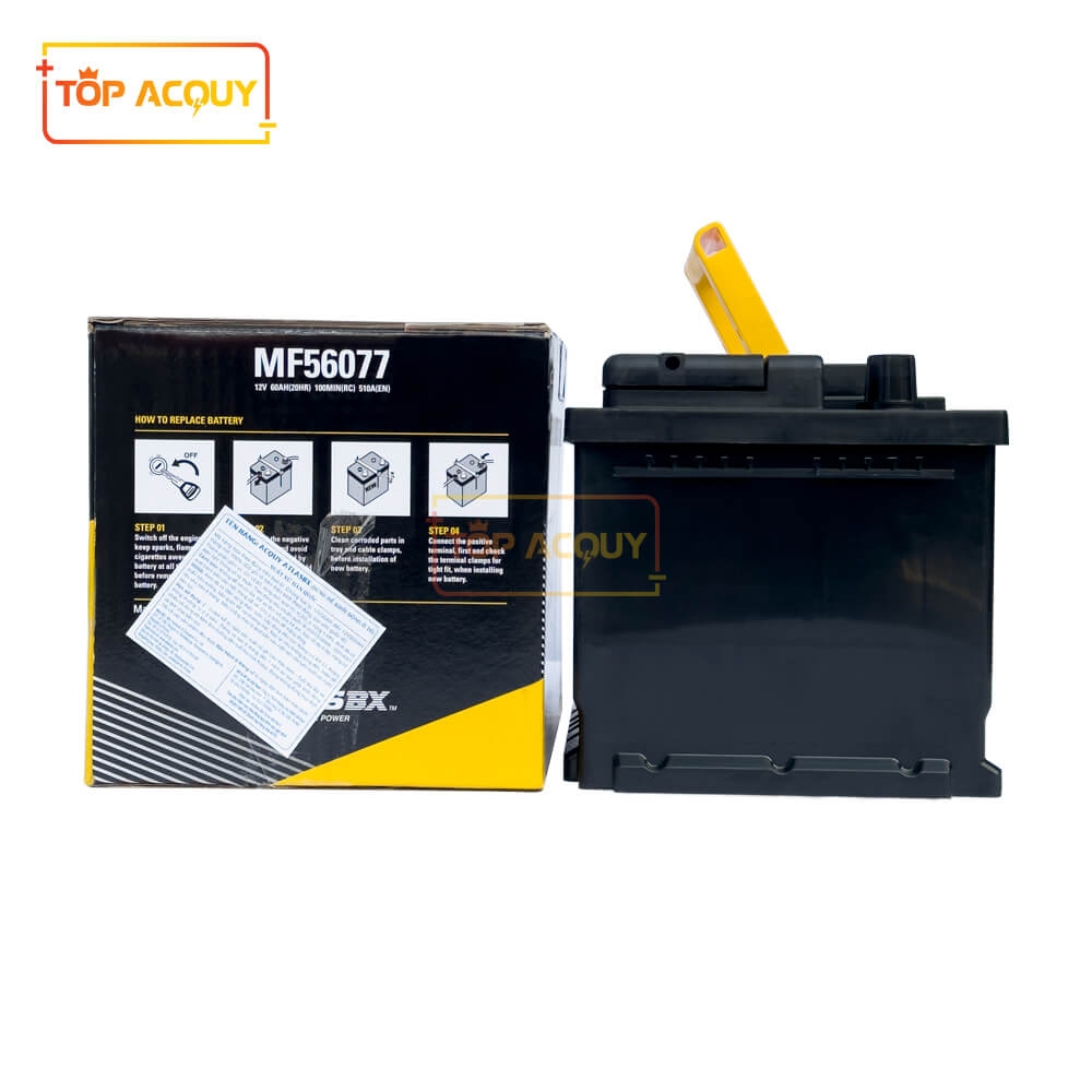 ẮC QUY ATLAS 12V - 60AH DIN MF56077 (DIN60L)