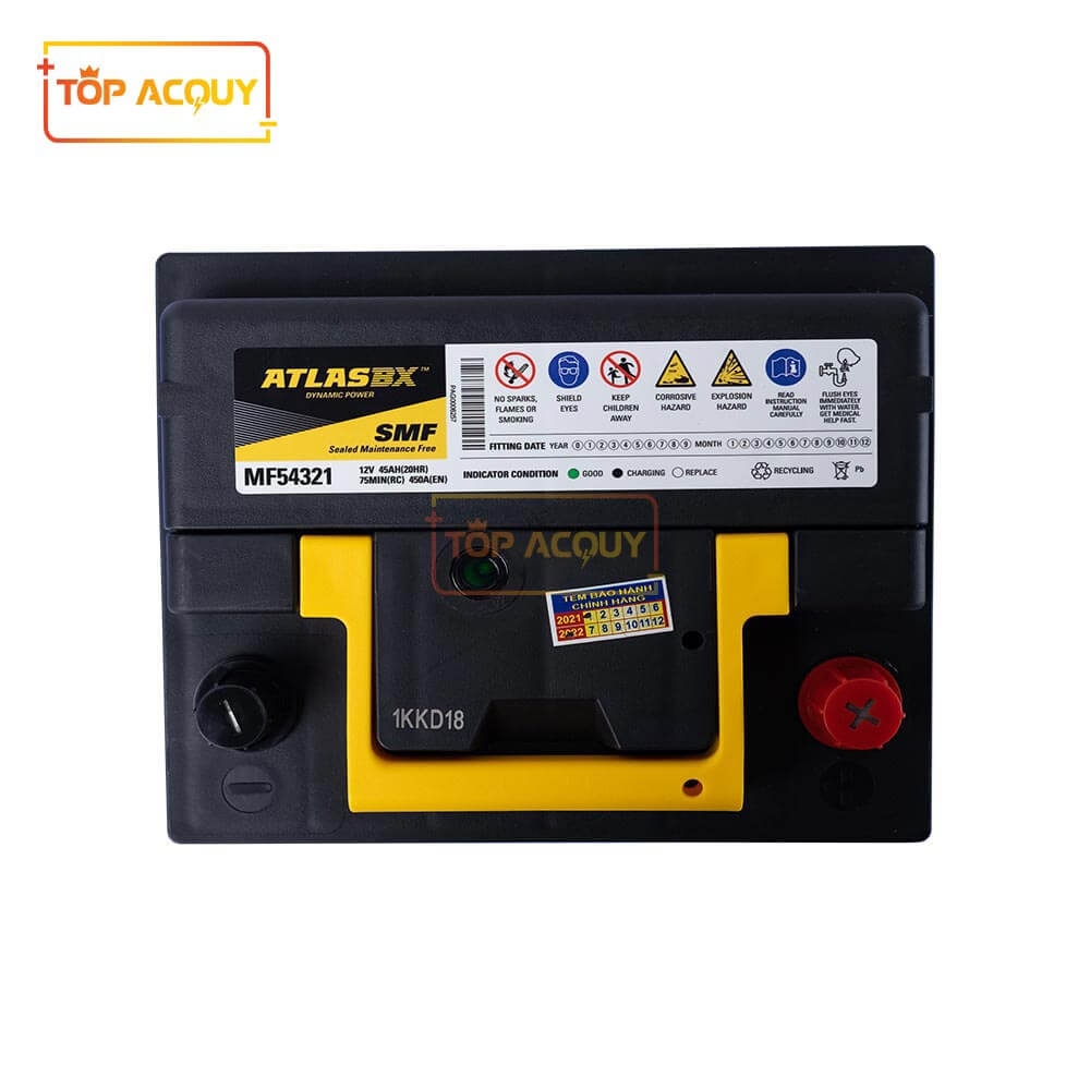 ẮC QUY ATLAS 12V - 45AH DIN MF54321 (DIN45)