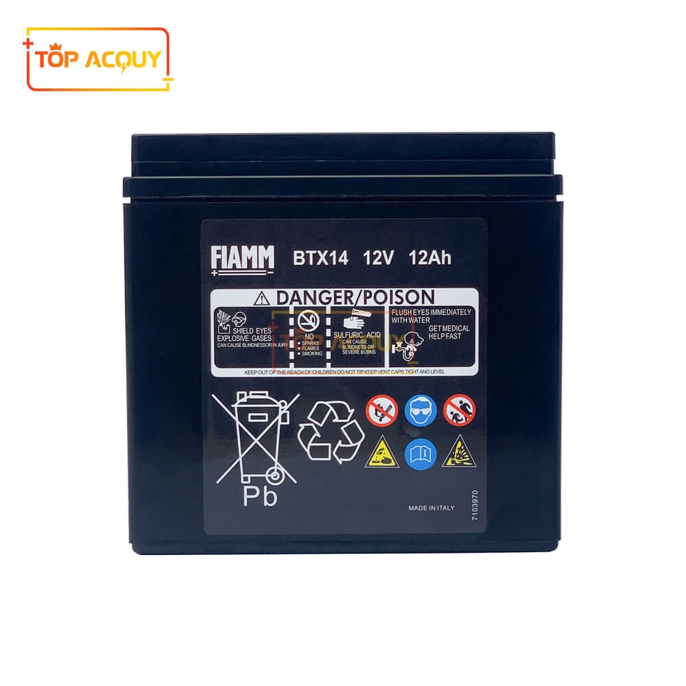 ẮC QUY PHỤ MERCEDES FIAMM 12V - 12AH A0009829608 200A BTX14