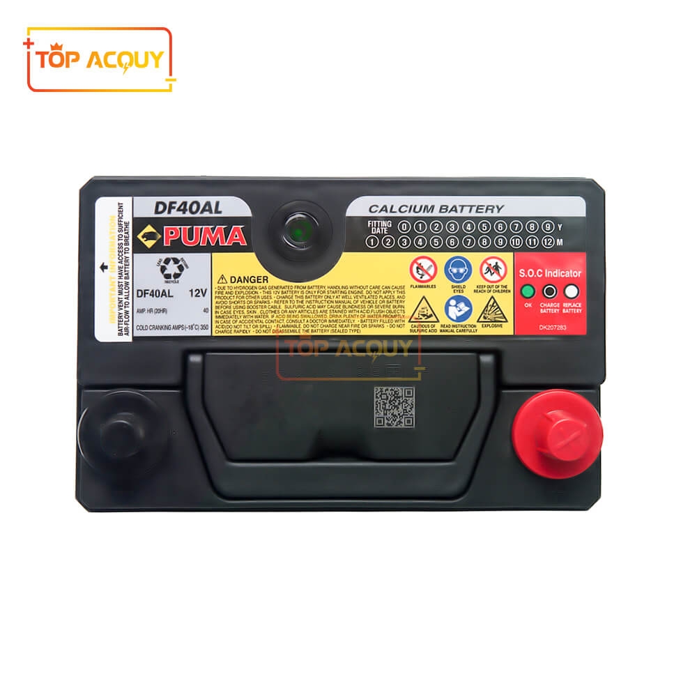 BÌNH ẮC QUY PUMA 12V - 40AH DF40AL