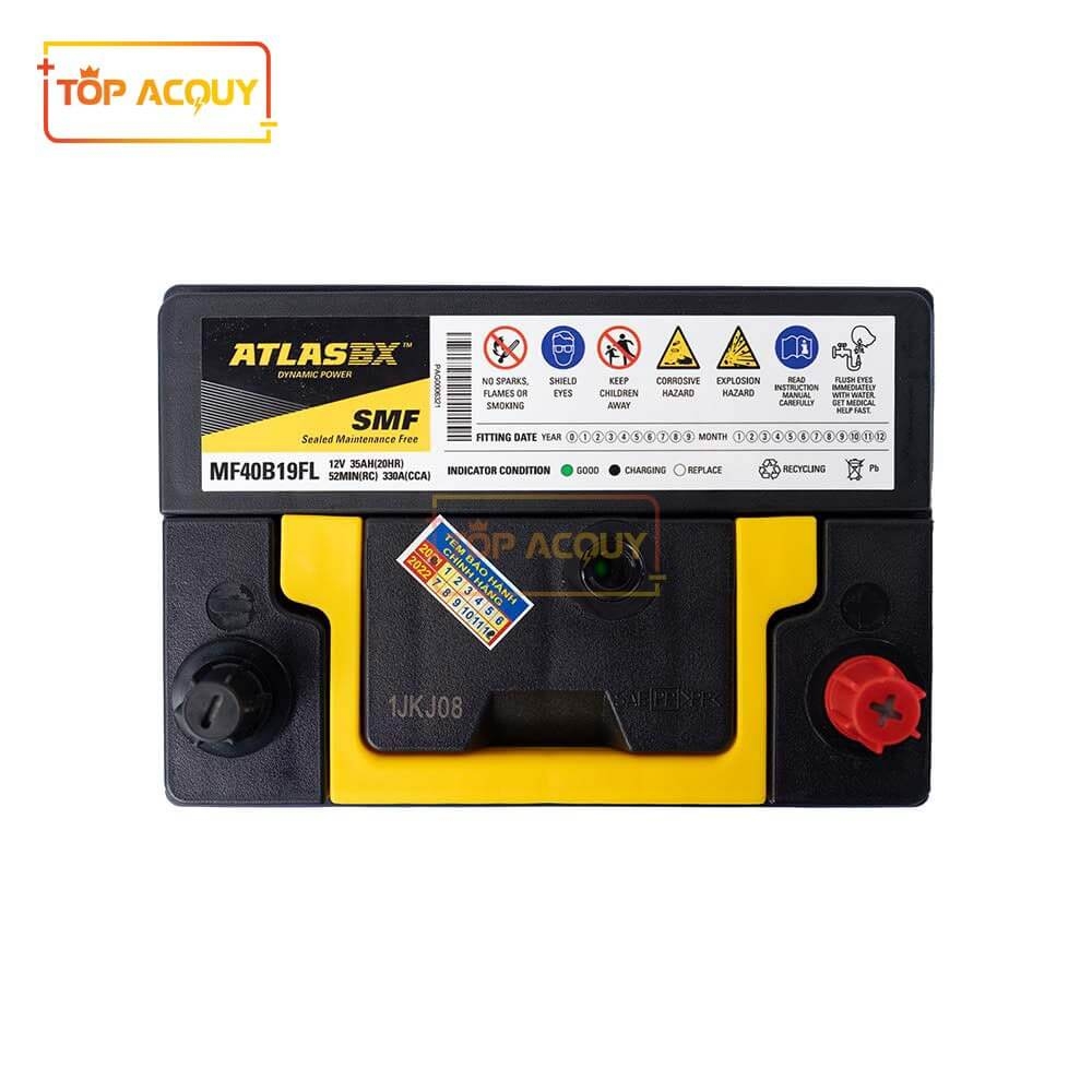 ẮC QUY ATLAS 12V - 35AH MF40B19FL