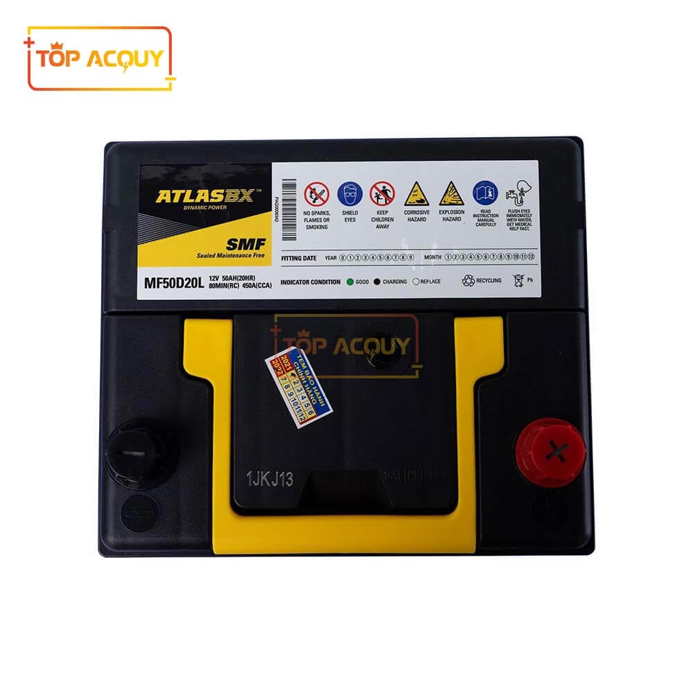 ẮC QUY ATLAS 12V - 50AH MF 50D20L
