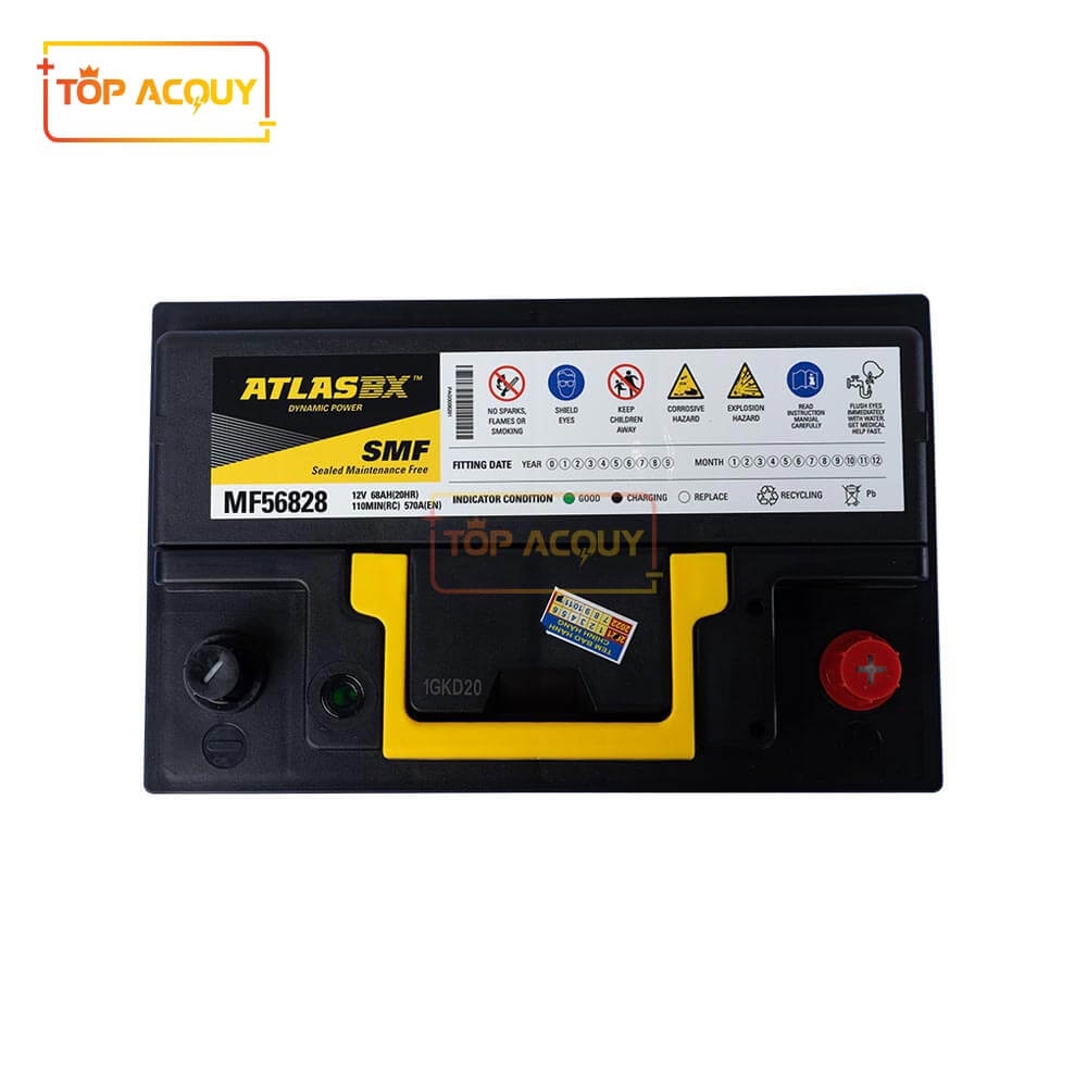 ẮC QUY ATLAS 12V - 68AH DIN MF56828 (DIN68)