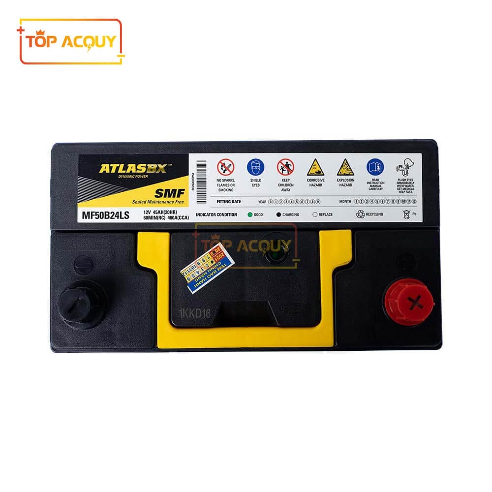 BÌNH ẮC QUY ATLAS 12V - 45AH MF 50B24LS